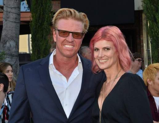 Jake Busey and April Hutchinson.